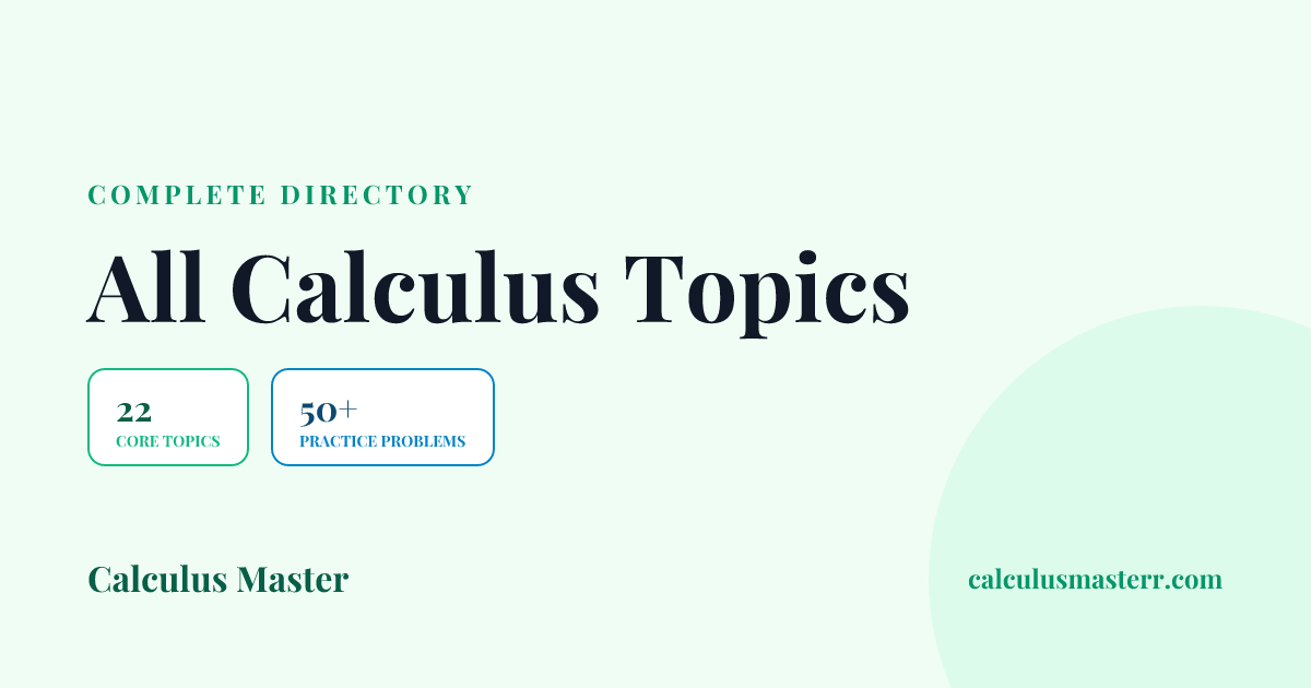 AP Calculus AB & BC Topics List (Complete Study Guide with Practice ...